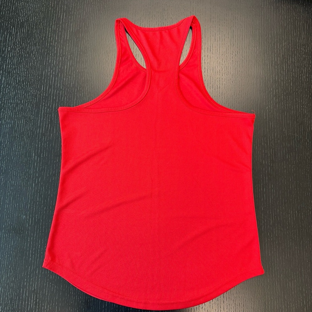Red Racerback Men’s Tank Top - Performance Fit - Picture 3 of 3